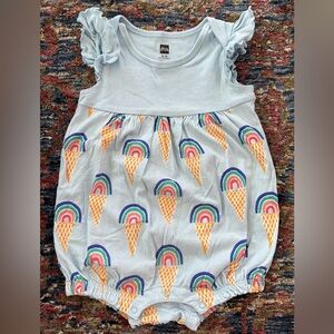 Tea Collection Blue Ice Cream Print One Piece